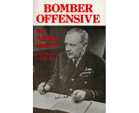 WW2 Sir Arthur Harris Personally Signed Hardback Book Titled Bomber Offensive. Arthur Harris Signed on a RAF Fylingdales RAFM