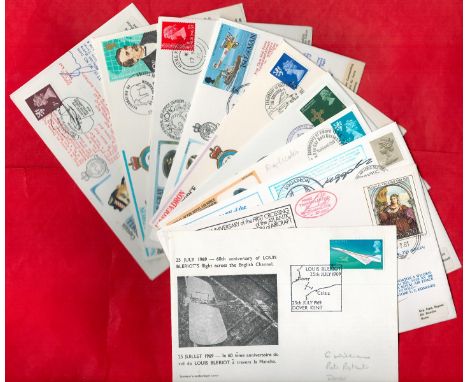 WW2 RAF Collection of 15 Signed First Day Covers With Stamps and Postmarks. Signatures include Flt Lt D Swaffer, Flt Lt J McL