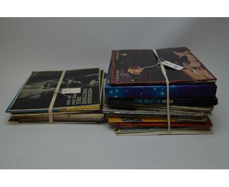 Selection of mixed vinyl LPs, artists to include: Barbra Streisand; Rolling Stones; Meatloaf; Scott Walker; Spandeu Ballet; Q