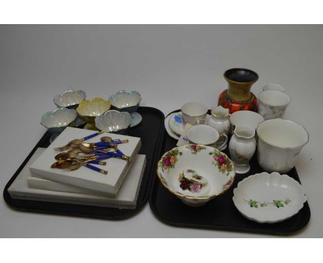 A miscellaneous lot of ceramics, including: a set of five Maling Sunday dishes; a Royal Doulton figure of 'Picnic' HN2308; a 