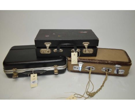 Boosey &amp; Hawkes London 'Regent' clarinet, in case; along with two other cased clarinets. (3)