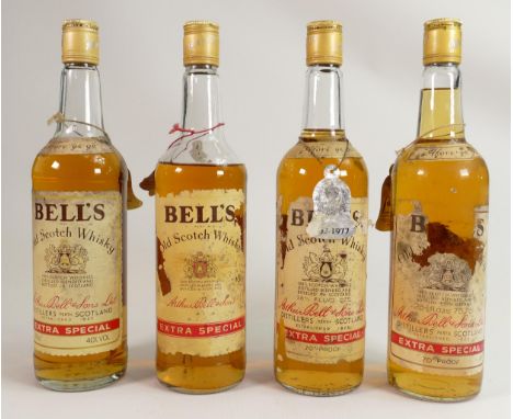 A collection of Vintage Whisky to include Four Bottles of Bells Extra Special Scotch Whisky(4) 