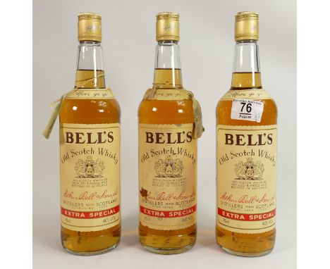 A collection of Vintage Whisky to include Three Bottles of Bells Extra Special Scotch Whisky(3) 