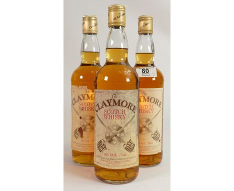 A collection of Vintage Whisky to include Three Bottles of Claymore Scotch Whisky(3) 