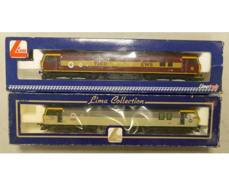 Lima Collection OO gauge Class 92023 &amp; Electric Locomotive Class 92031 Logistics &amp; transport Model Train Engines(2) 