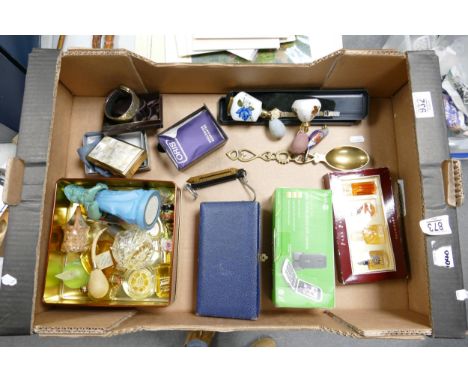 A mixed collection of vintage Perfumes, Watches, Atomizers &amp; costume jewelry etc 