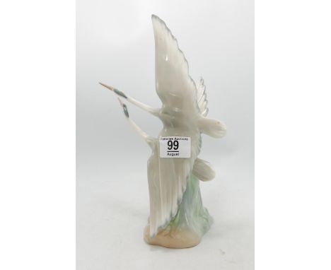 Nao Figure Group of Herons in Flight, height 29cm 