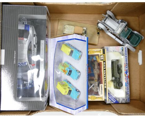 A collection of Model Cars &amp; Vehicles including Edition Motorsport Original Teile AMG Mercedes CLK, boxed Britains LTd Ca