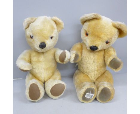 Two Teddy bears, Chad Valley and Merrythought