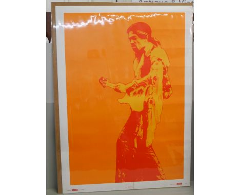 A Jimi Hendrix vintage poster, 1987