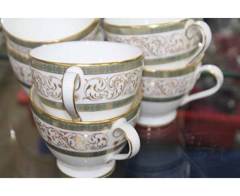 MINTON ARAGON PATTERN TEA SERVICE
12 place setting plus a cake plate, sugar bowl and milk jug (39)