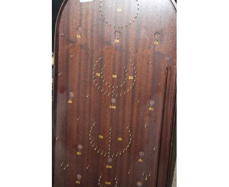 MAHOGANY BAGATELLE 
by House of Marbles and a Venetian scene decorated fire screen (2)