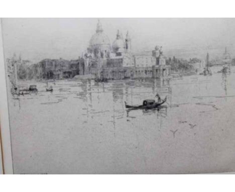 MINNA BOLLINGBROKE (1857-1939),
VENEZIA 1900
etching, signed in pencil 
37cm x 53cm 
Mounted, framed and under glass 
