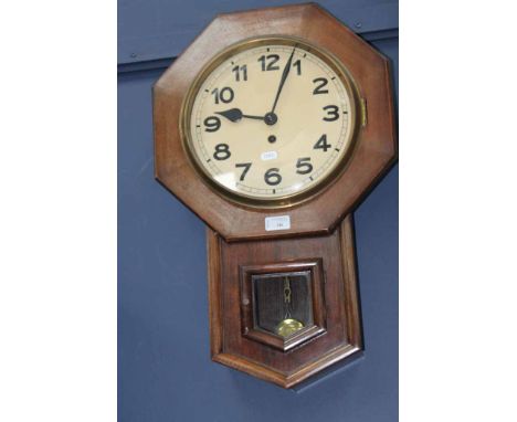 OAK DROP DIAL WALL CLOCK