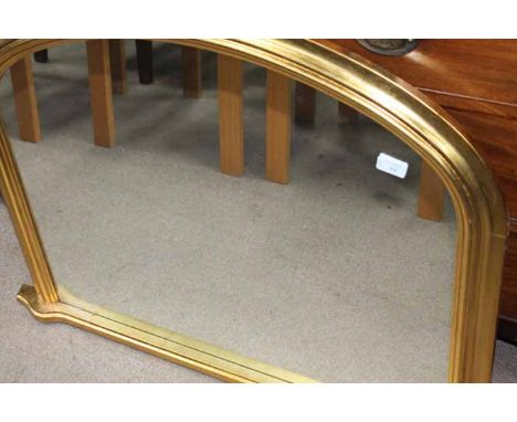 GILT OVER MANTEL MIRROR