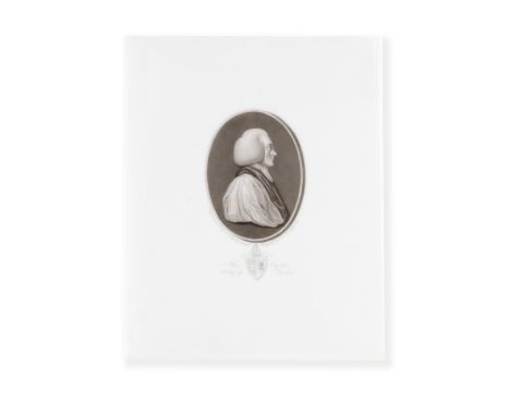 A Continental porcelain plaque Of Wedgwood interest, late 19th centuryOf upright rectangular form, printed with a titled oval