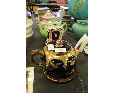 4 Vintage Teapots including Crown Devon &amp; Sudlows