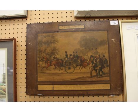 The Derby Day print on canvas 'Tits and Trampers'
