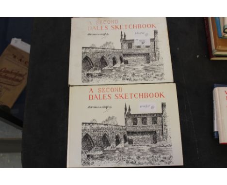 Wainwright [Alfred], two copies of A Second Dales Sketchbook, first editions, published by Westmorland Gazette, with dustwrap