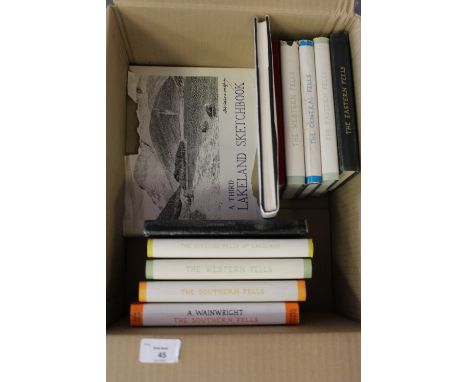 1 carton 12 Alfred Wainwright books