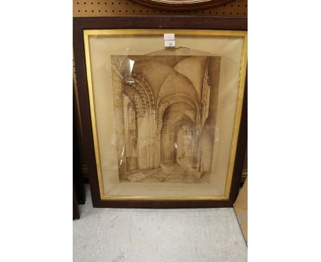 Print of St Albans Cathedral