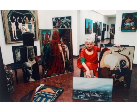 Stefan Moses (Liegnitz 1928 – 2018 München). „peggy guggenheim, collection venice, palazzo vernier dei leoni“. 1969Digital-Pr