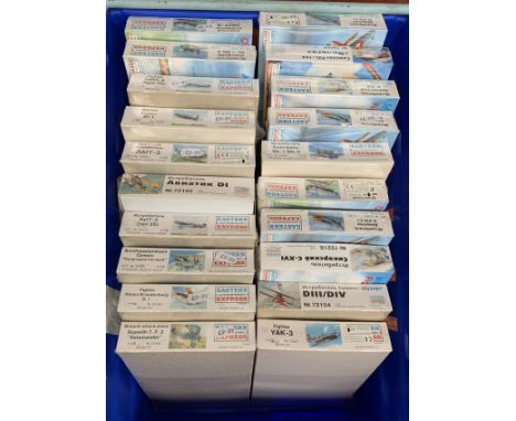 20 x Eastern Express 1:72 scale aircraft plastic model kits. All boxed, unstarted and complete.