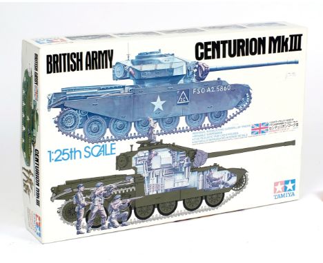 Tamiya 30614-8500 1:25 scale British Army Centurion MkIII tank plastic model kit. Boxed, unstarted and complete.