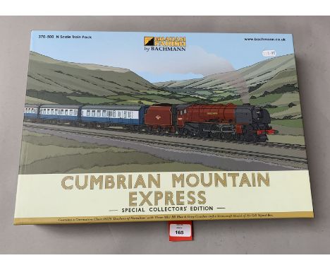 N gauge. Graham Farish by Bachmann 370-500 Cumbrian Mountain Express Special Collectors' Edition set, comprising: Coronation 