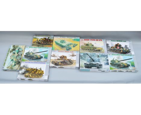 10 x Trumpeter 1:35 scale military plastic model kits. Unused.