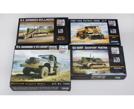 Four Mirror Models 1:35 scale military plastic model kits: 35806; 35163; 35853; 35852. Unused, E. (4)