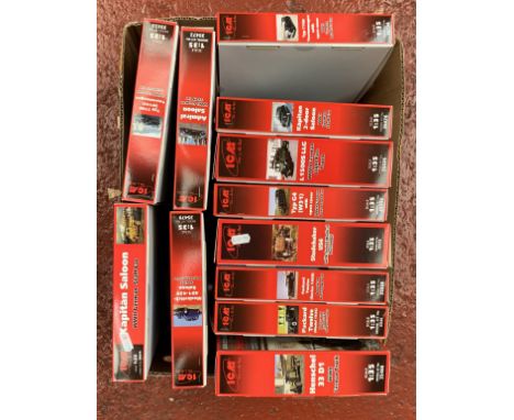 12 x ICM 1:35 scale plastic model kits, German cars and lorries to include: Kapitan Saloon; Admiral Saloon; Typ 770K; etc. Bo