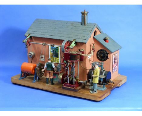 Stortford Steam Co. Ltd.; a scratch-built steam model, with a John Burrell "Marine" engine with ¾" bore x ¾" stroke and a Joh