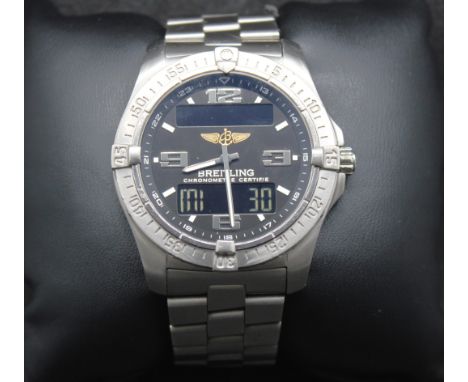 Breitling Aerospace Advantage Quartz Watch.  Comes with Box & Papers.  The circular watch face diameter is approx. 40mm acros