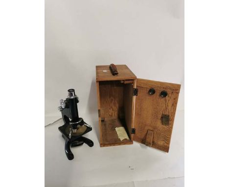 A London Model 29 by R &amp; J Beck Ltd microscope in fitted case.
