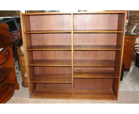 Large wooden twin book shelf