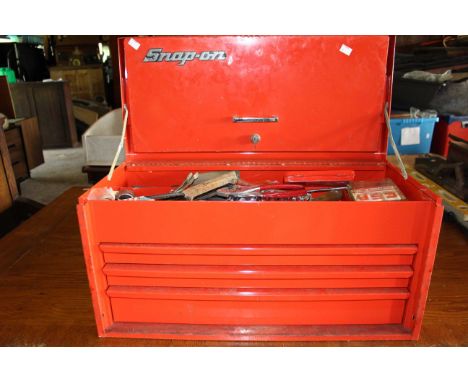 Snap on tool box to include Snap on sockets and large selection of other branded tools and spanners.