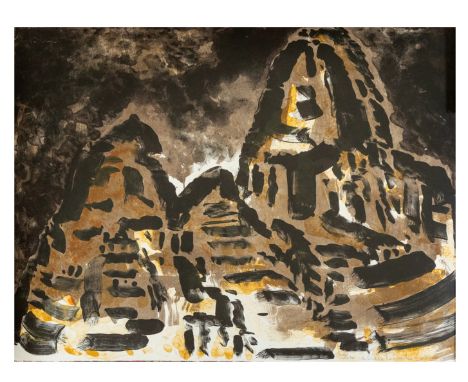 Merete Barker (Danish, b. 1944). Different Worlds, signed &amp; dated l.r., 2004, limited edition numbered 200/250, lithograp