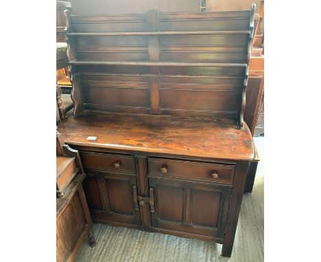 Dark wood Ercol style dresser