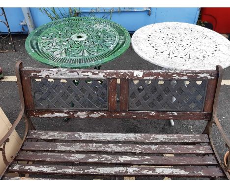 Garden bench &amp; 2 garden tables