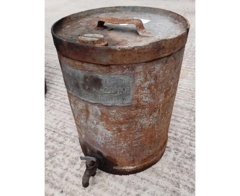 Vintage oil can "Kingsbury - Neasdon Station"