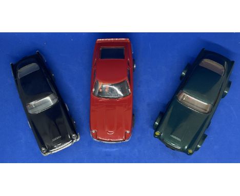 3 x Various Sports Cars 1:32 Scalextric type slot racing cars unboxed with some ageing fair, good condition. We combine posta
