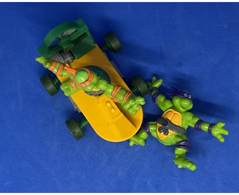 Teenage Mutant Hero Turtles Fan Powered Board 1:32 Scalextric slot racing car unboxed with some ageing fair, good condition. 