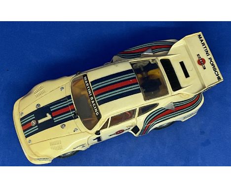 Porsche Rally no1 ref C-125 1:32 Scalextric slot racing car unboxed with some ageing fair, good condition. We combine postage