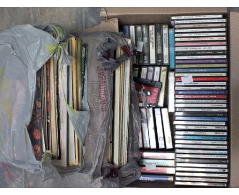 A collection of approx 50 lp records including The Beatles Abbey Road, With the Beatles and Sgt Peppers Lonely Hearts Club Ba