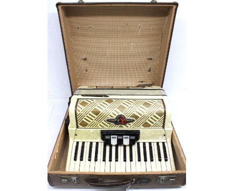 Barcarole Vintage Accordian in a fitted case. In good condition&nbsp;