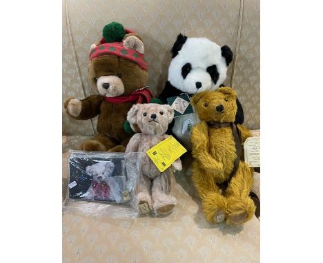 Teddy Bear Interest - Collection of Teddy Bears, including Harrods Bear 1987, Harrods Panda 1995, Deans Bear - Limited Editio