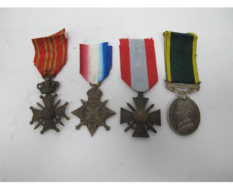 WWI War Medal - Mons Star, (awarded to 67587 Gunner C.H Vizer Royal Field Artillery), French Overseas Croix De Guerre and Bel