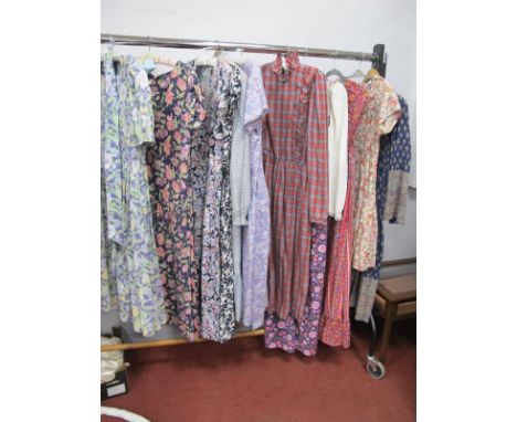 Four c.1970's Vintage Laura Ashley Floral Print Dresses, seven others of similar style. (11)