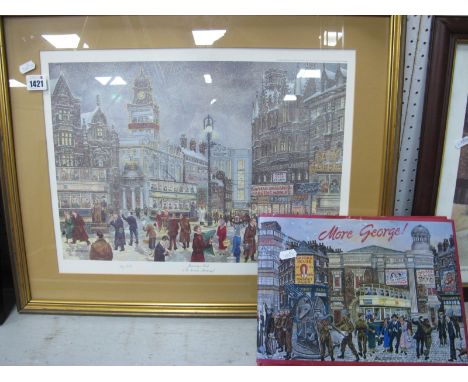 George Cunningham, Journey's End, limited edition colour print of 500, pencil signed, 31 x 45cm; Together with More George bo